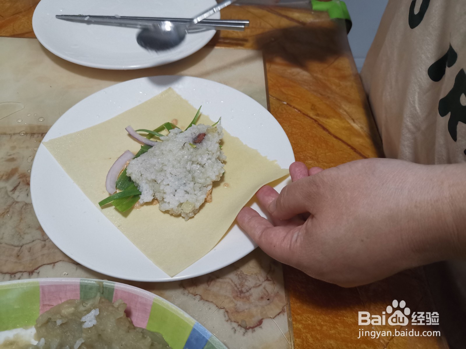 干豆腐卷饭包