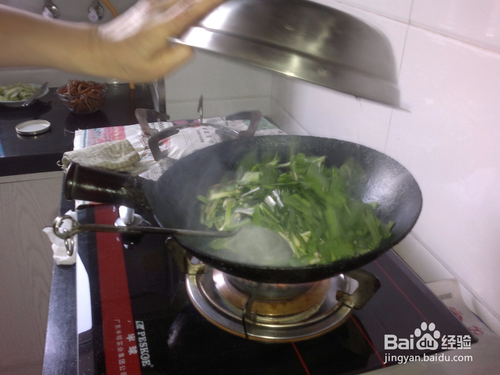 虾皮韭菜炒干丝的做法