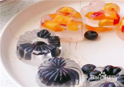 缤纷水果冻的做法