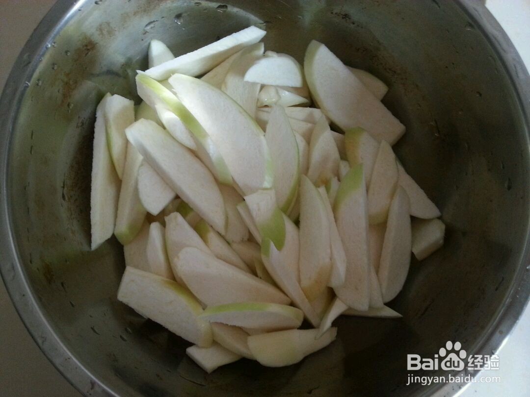 茭白肉片溜香菇的做法