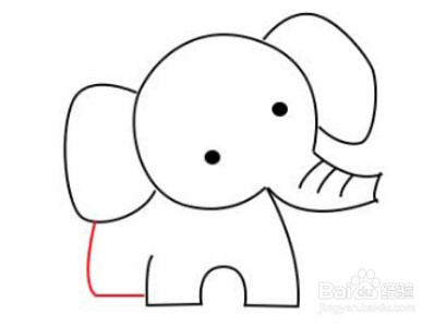 简笔画如何画大象