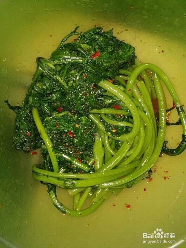 小米辣酱拌香辣茼蒿