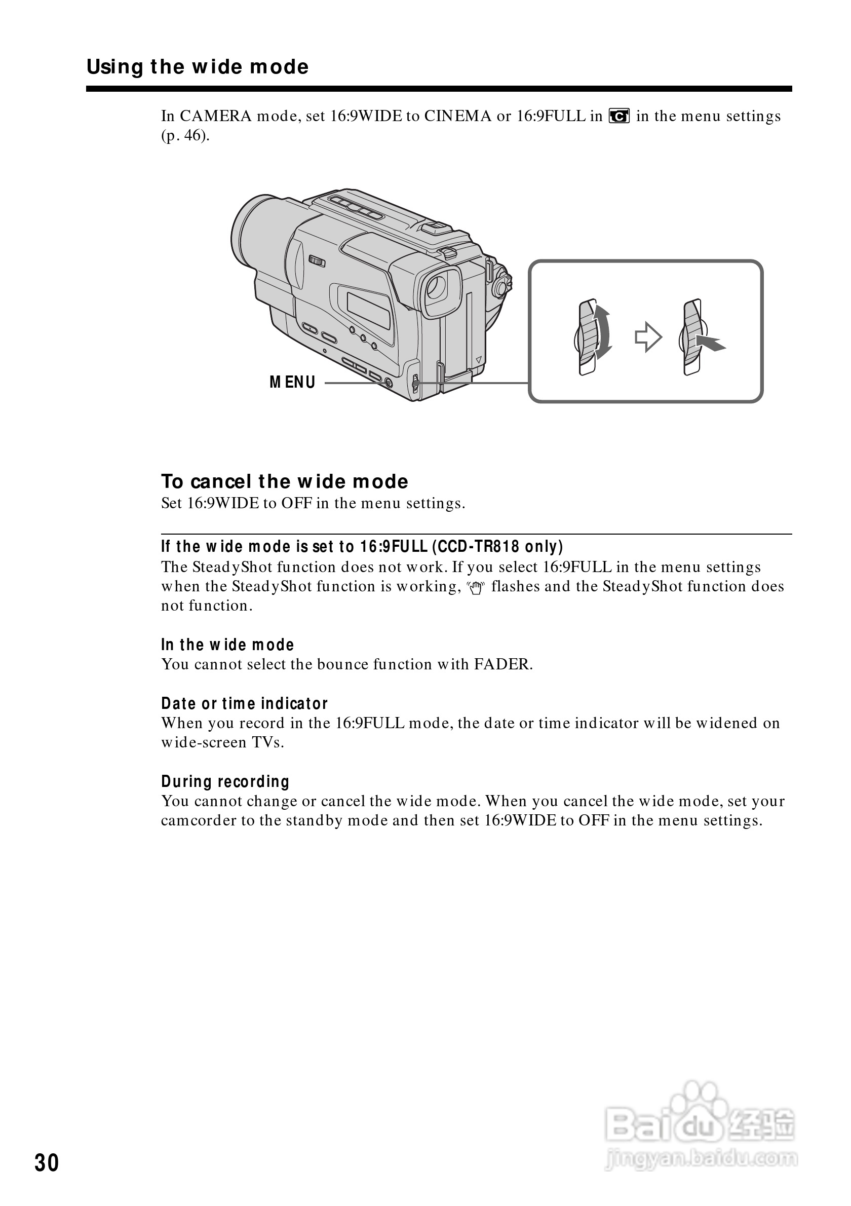 索尼CCD-TR818模拟摄像机说明书:[3]