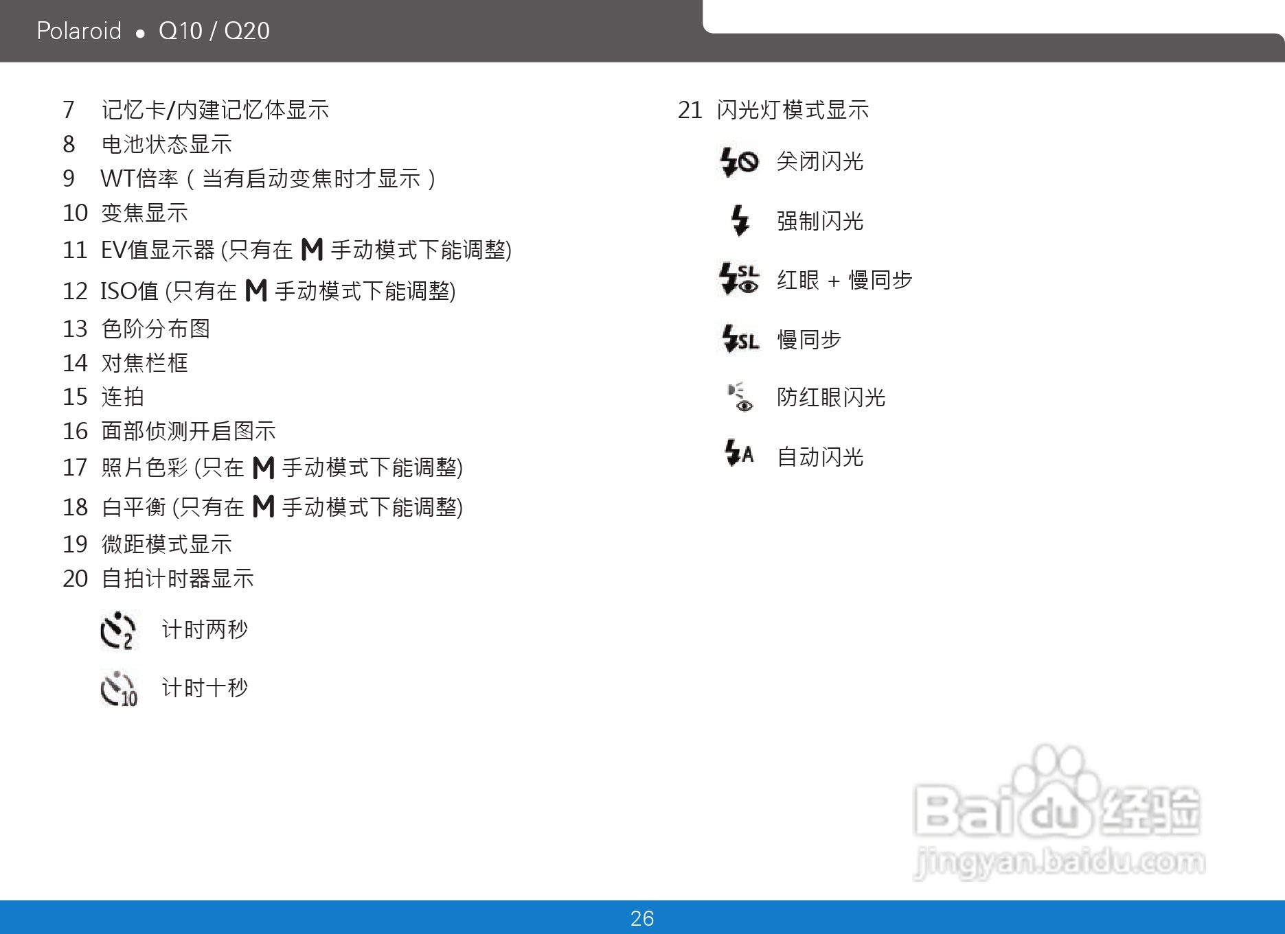 宝丽来Polaroid Q10数码相机使用说明书:[3]