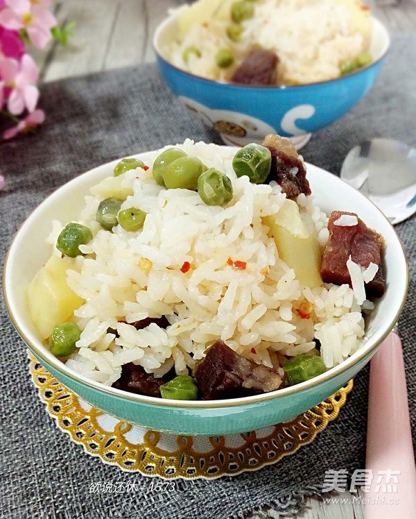 腊肉焖饭的做法