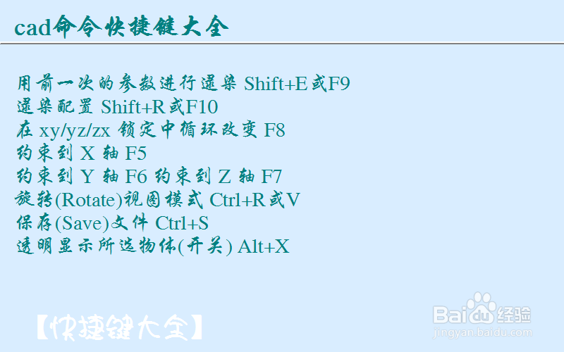 autocad快捷键命令大全整理：[2]