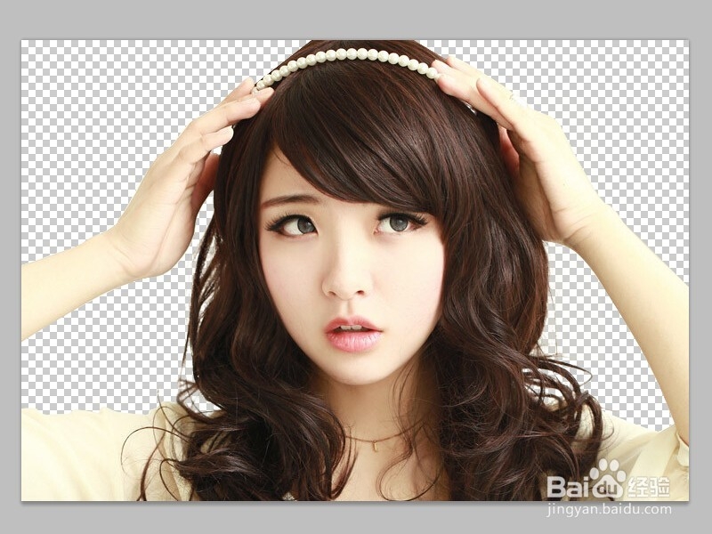 PS如何快速扣头发教程