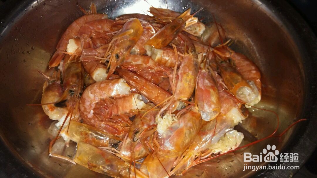 油爆红虾的做法