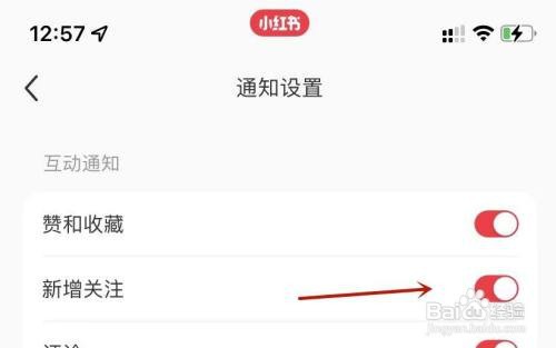 小红书如何开启新增关注通知？