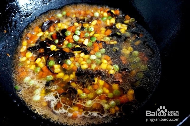 无法抵挡的五彩素菜焖面