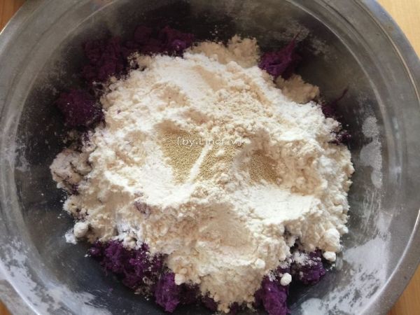 紫薯玫瑰花馒头
