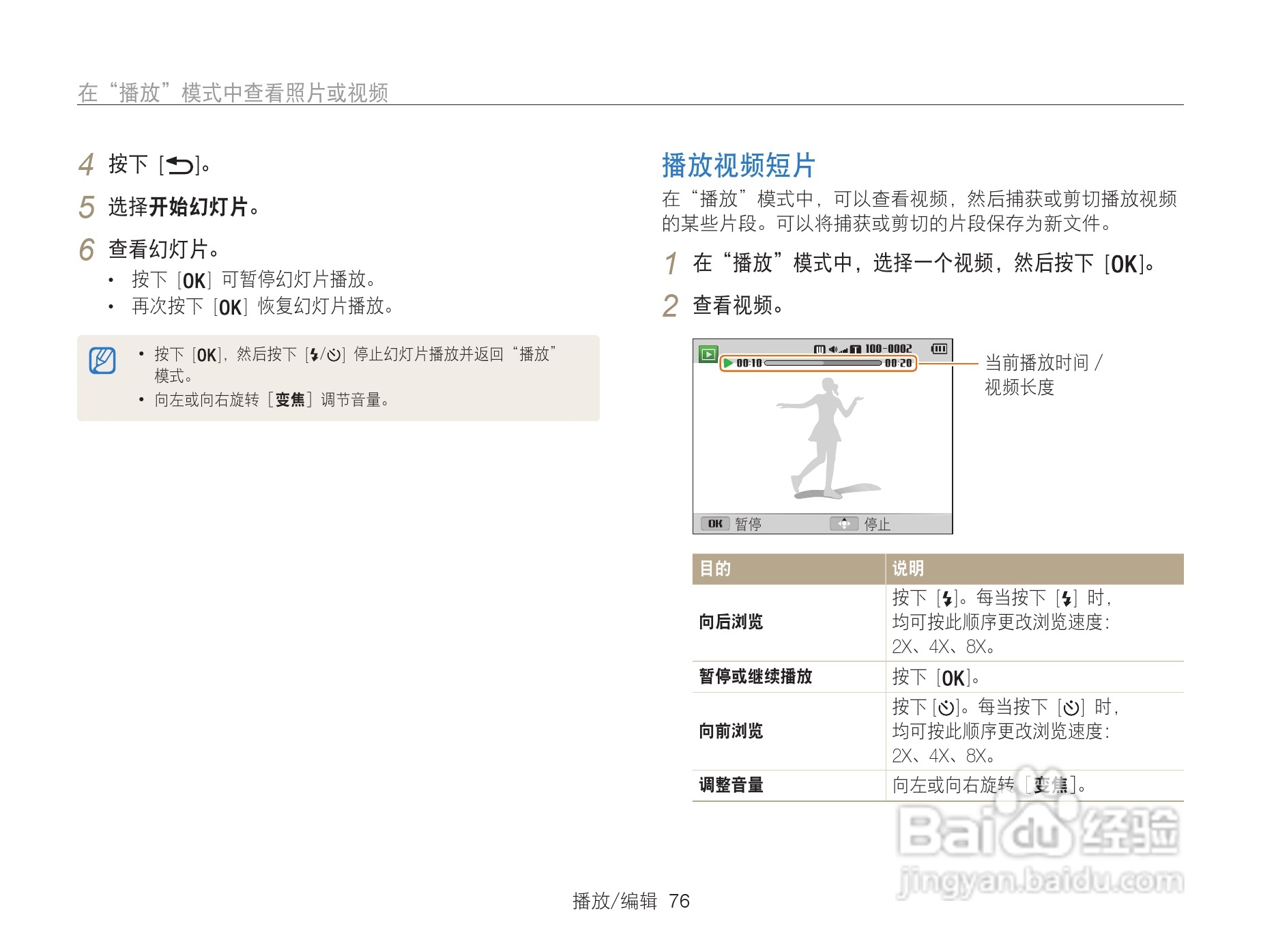 三星WB101数码相机说明书:[8]