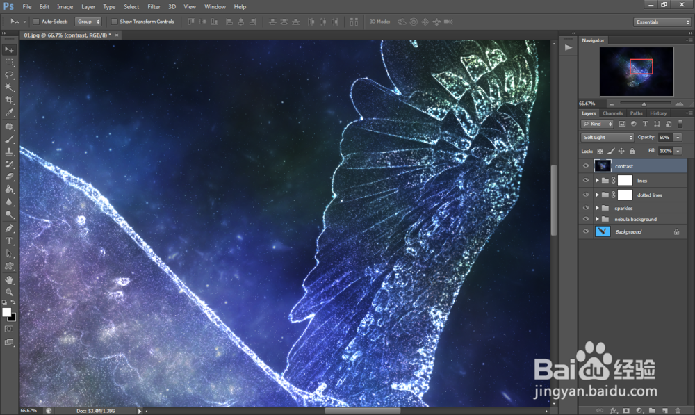 ps如何制作宇宙星河星空梦幻人物效果