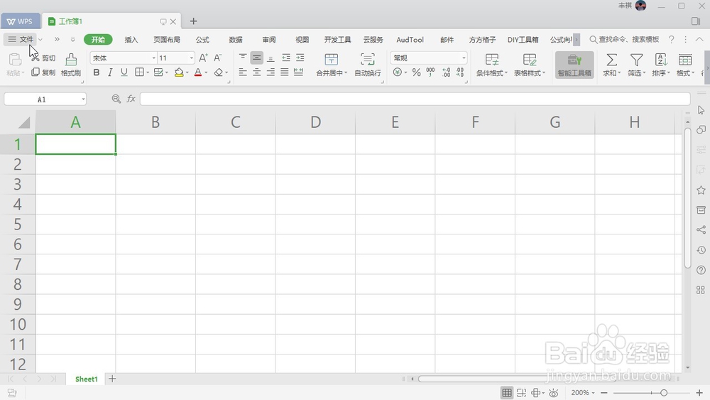 WPS Excel 如何设置表格的默认用户名？