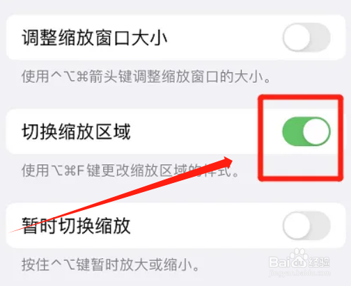 iphone怎么自动切换缩放区域