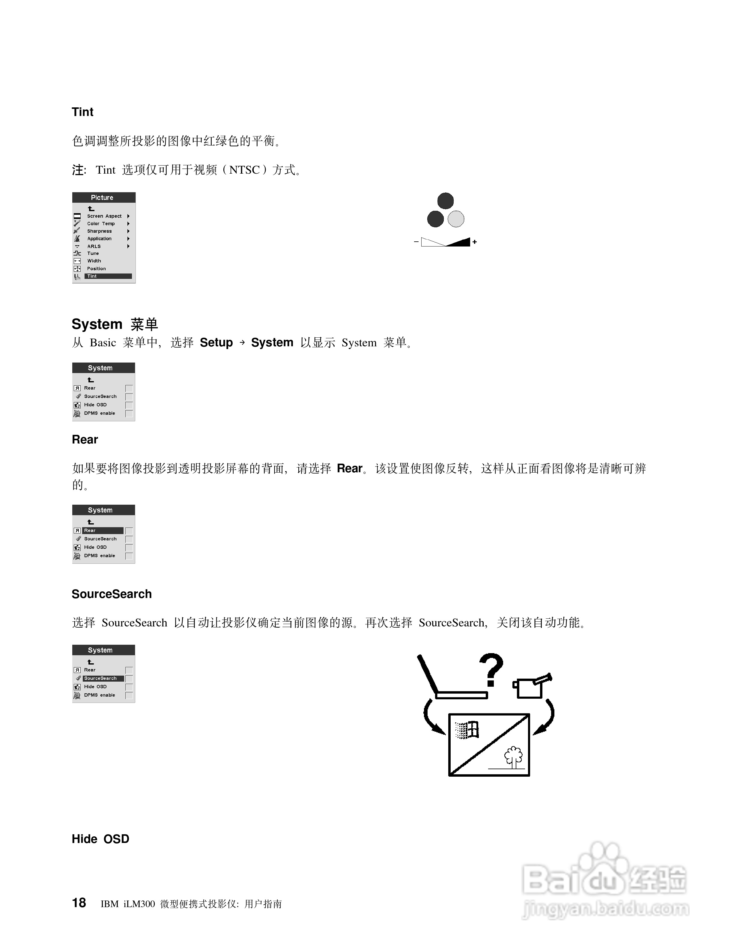 IBM iLM300投影机说明书:[3]