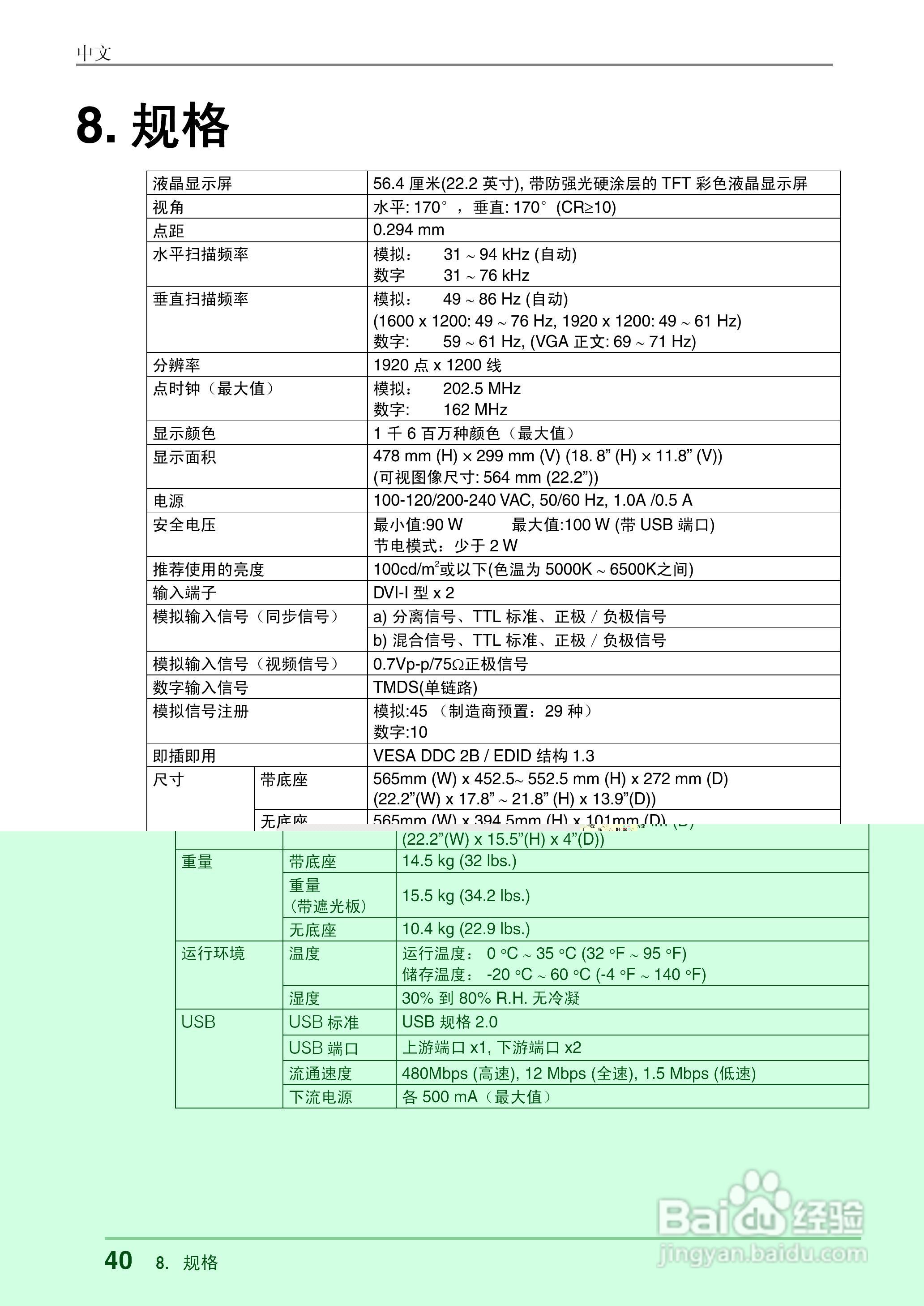 EIZO ColorEdge CG221彩色管理液晶显示器用户说明书:[4]