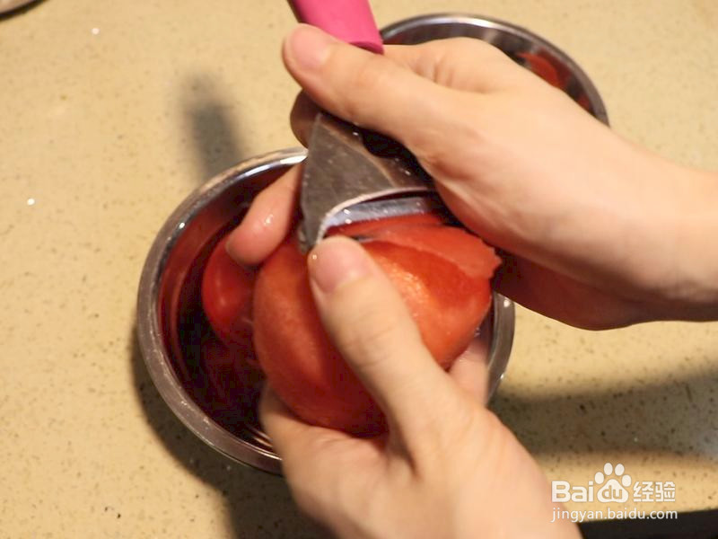 西红柿浇汁莜面的做法