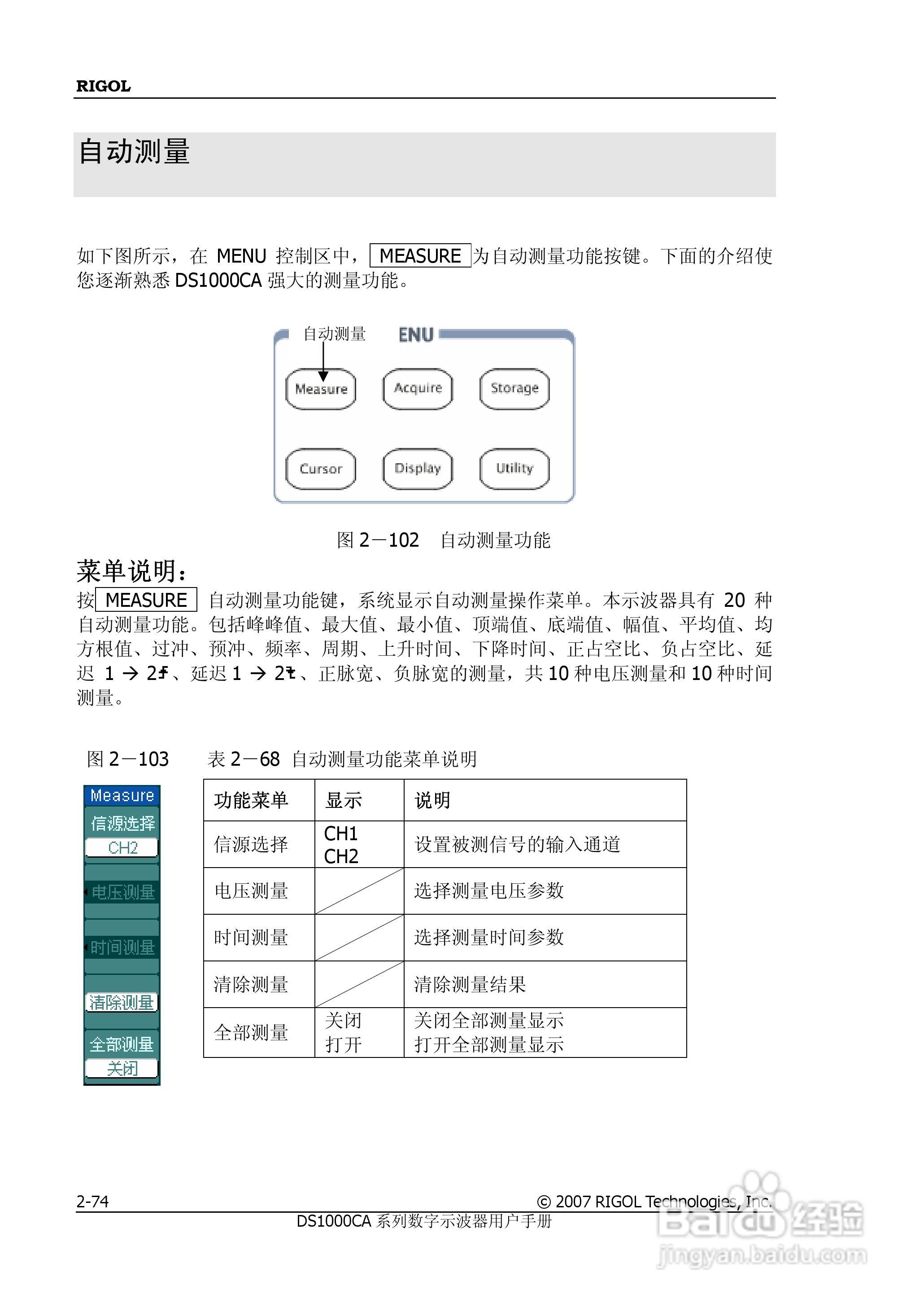 普源DS1000A系列数字示波器说明书:[11]