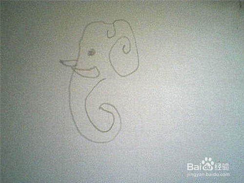 简笔画 大象的画法