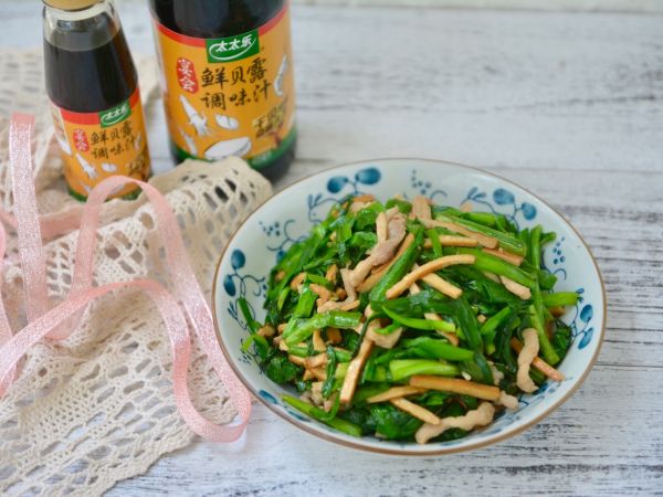 韭菜香干炒肉丝