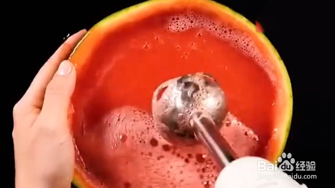 如何制作西瓜冰沙