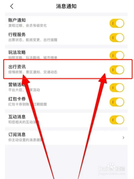 飞猪旅行APP怎么开启出行资讯提醒功能
