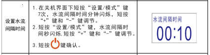 回水器的水流参数怎么设置