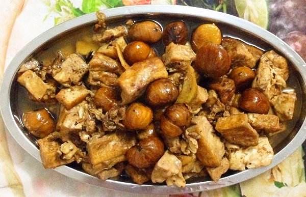超美味的栗子烧豆腐，每一口都是满满的幸福！