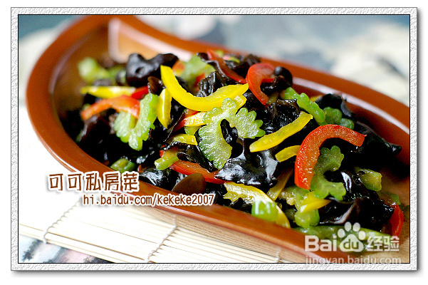 木耳彩椒拌苦瓜--适合夏天的十道餐桌凉菜
