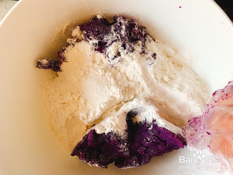 紫薯山药饼的做法
