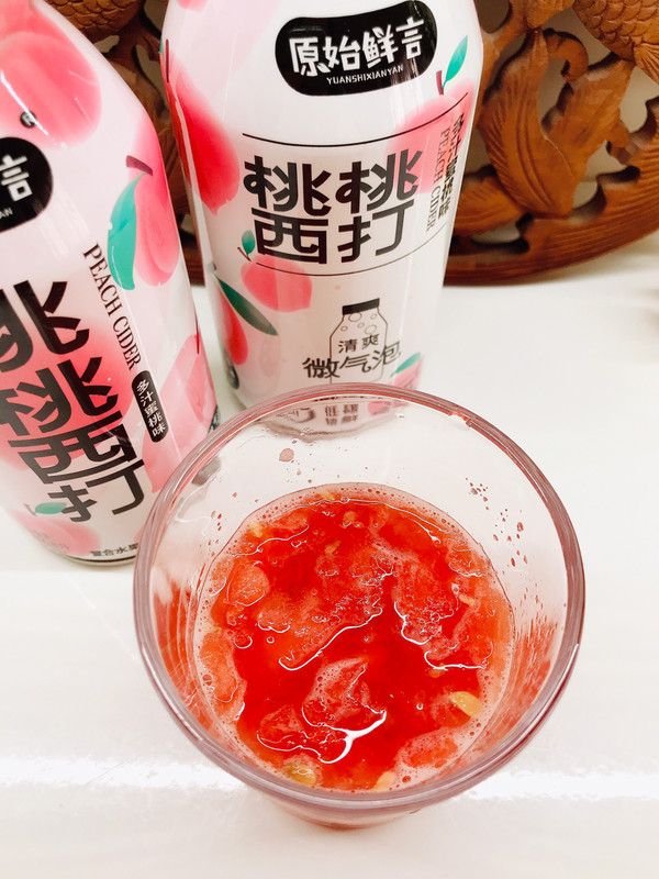 咖啡西瓜桃桃西打饮