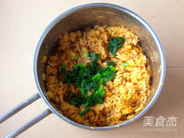 菠菜蛋包饭的做法