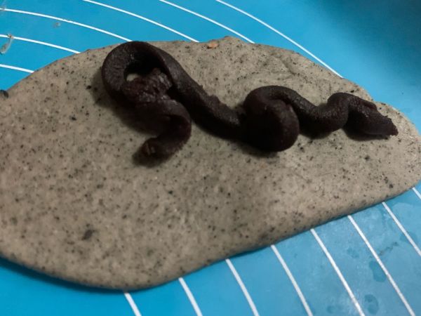 全麦黑芝麻豆沙华夫