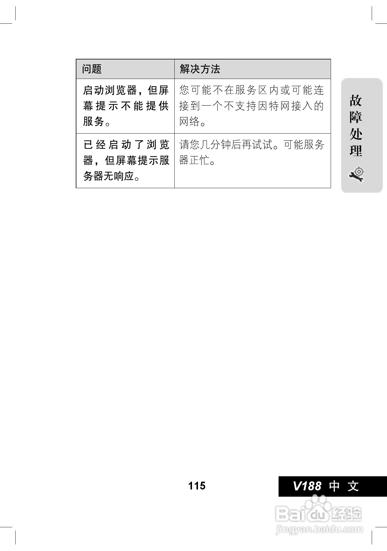 摩托罗拉V188手机使用说明书:[12]