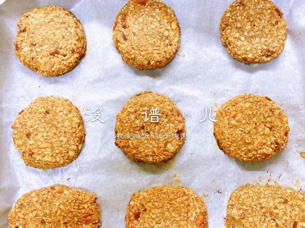 燕麦麸皮奇亚籽饼干