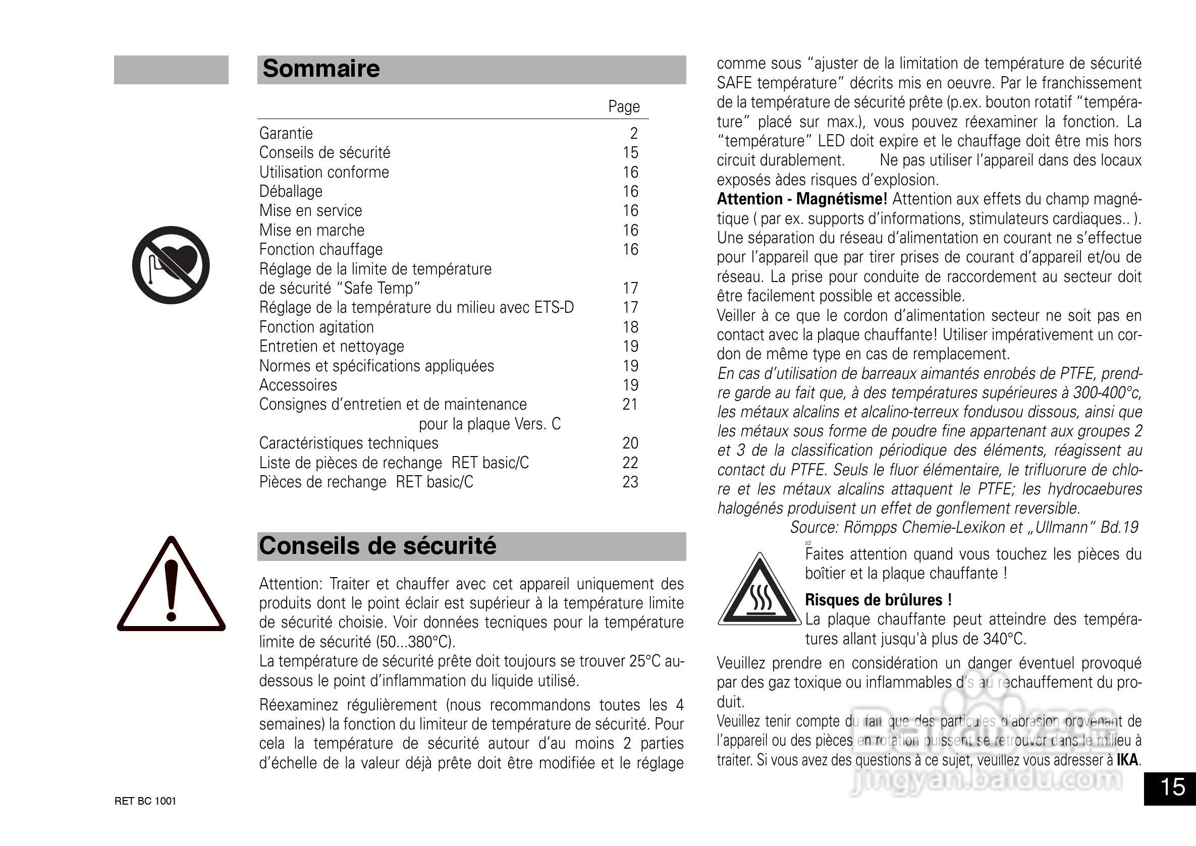 IKA RET 基本型C加热磁力搅拌器使用说明书:[2]