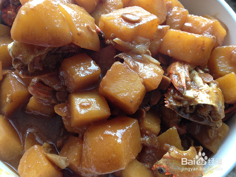 螃蟹酱土豆的做法之一