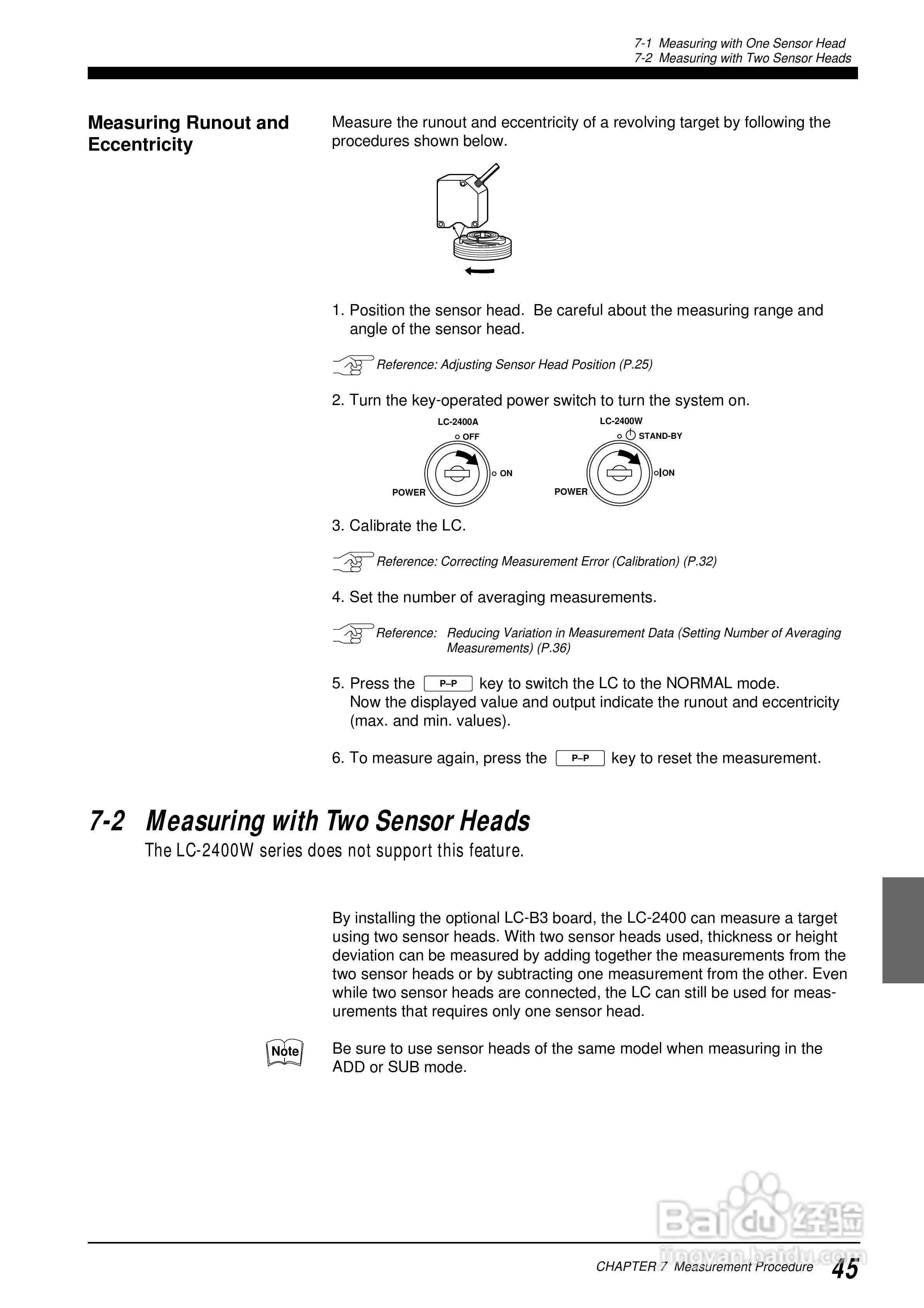 基恩士LC 系列類比感測器控制器说明书:[6]