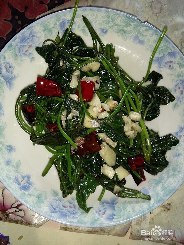 糊辣蒜蓉红薯尖
