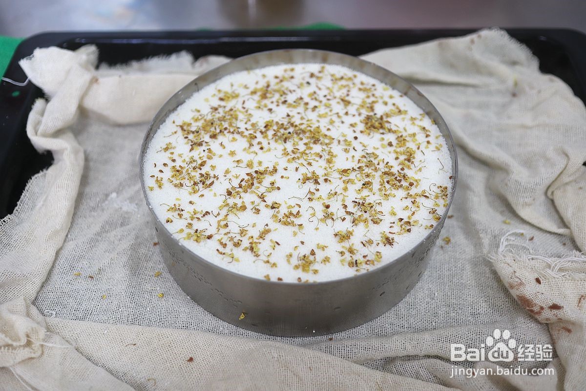 豆沙桂花大米松糕