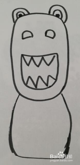 小怪兽的画法