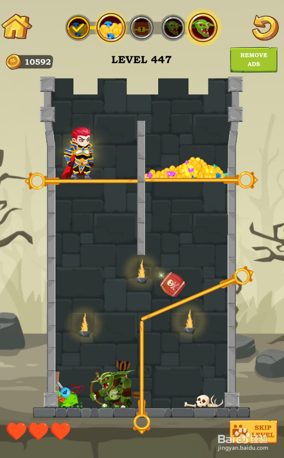Super Hero Rescue的Level 447怎样通过