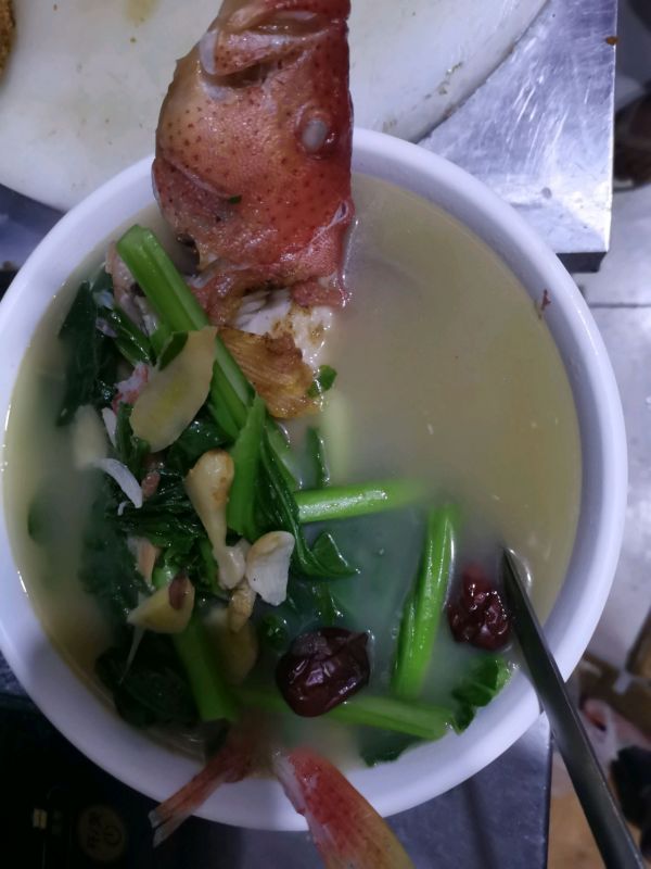 开水青菜东星斑