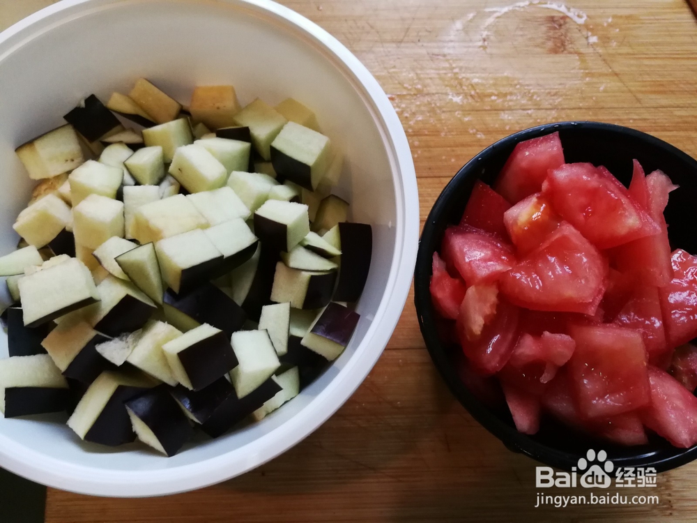 夏日好食物-肉沫茄子西红柿打卤面