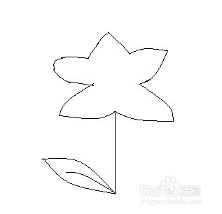 怎么画红花绿叶呢