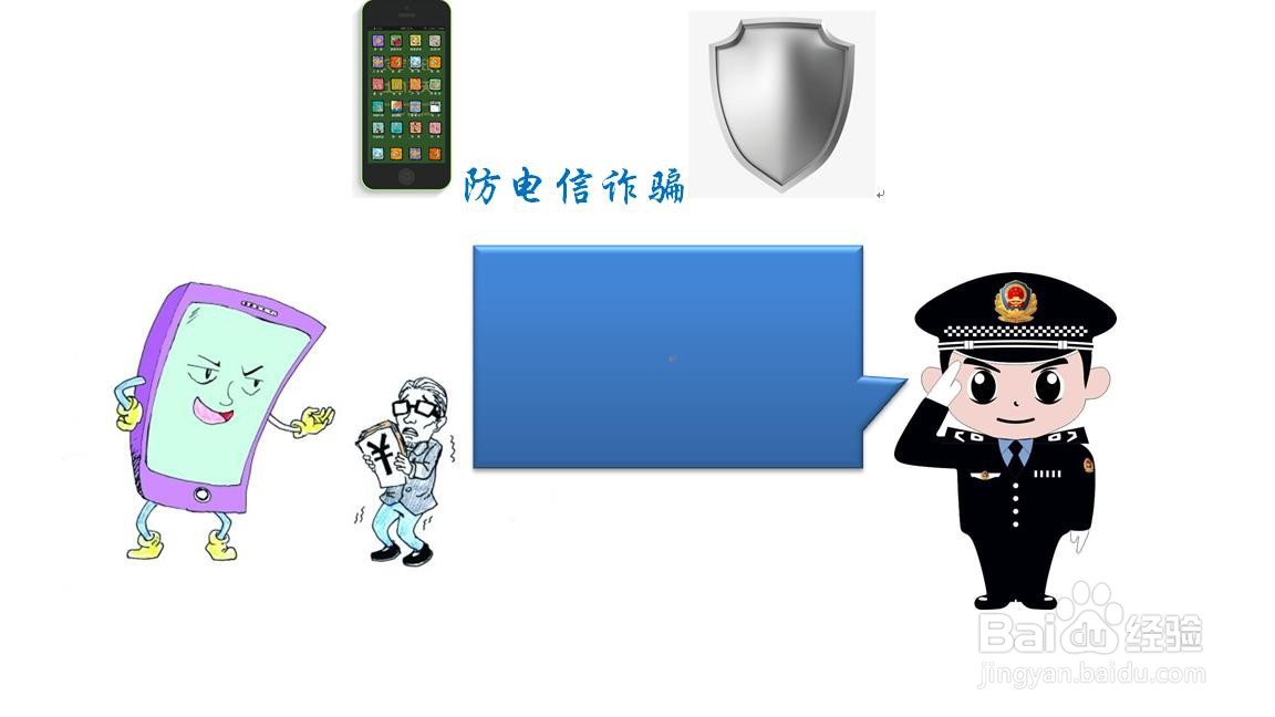 防电信诈骗手抄报图片 简单