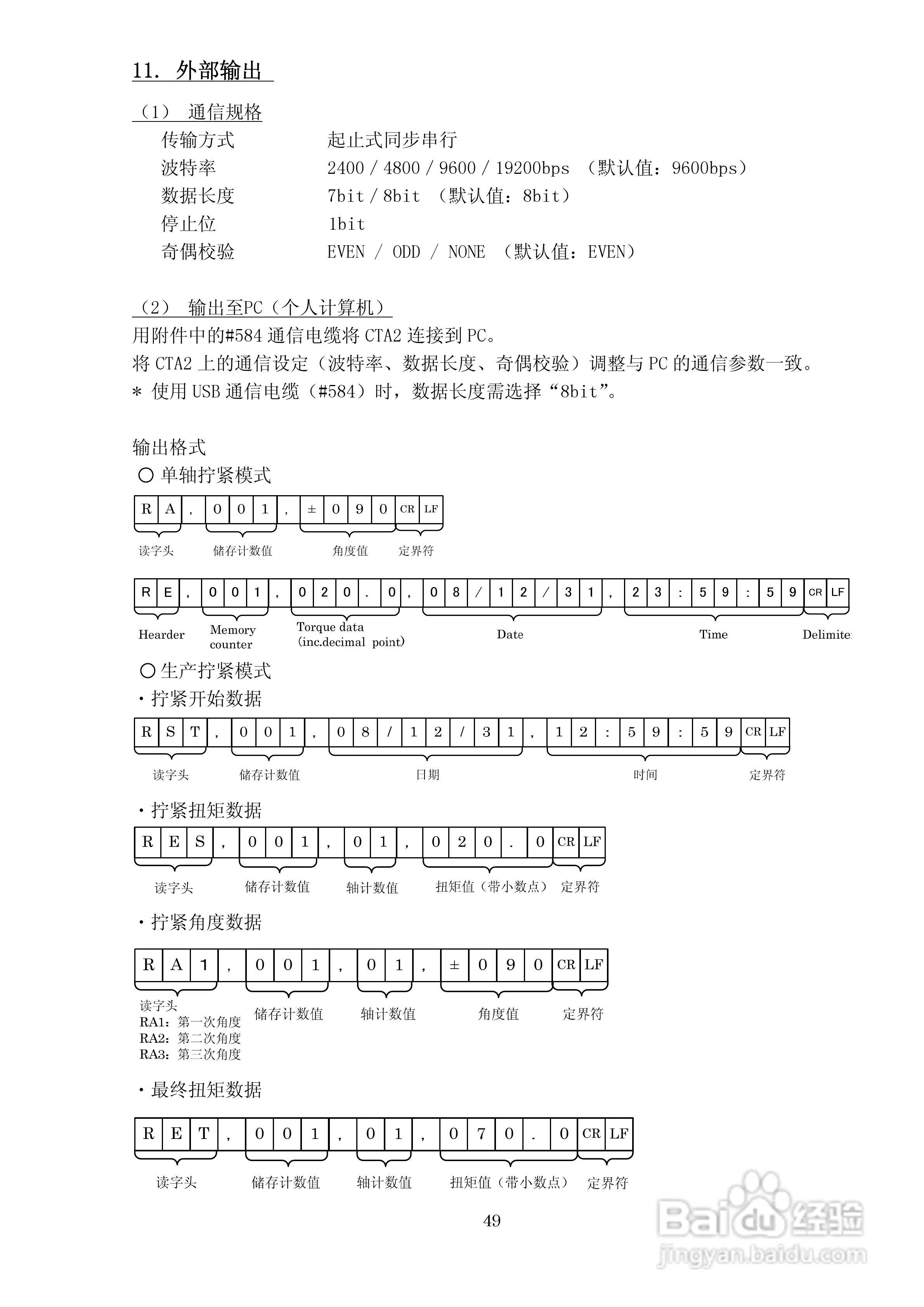 CTA2数字显示扭矩角度扳手操作手册:[5]