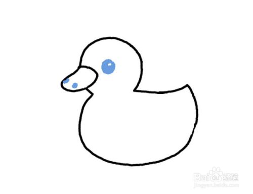 如何画水中的鸭子