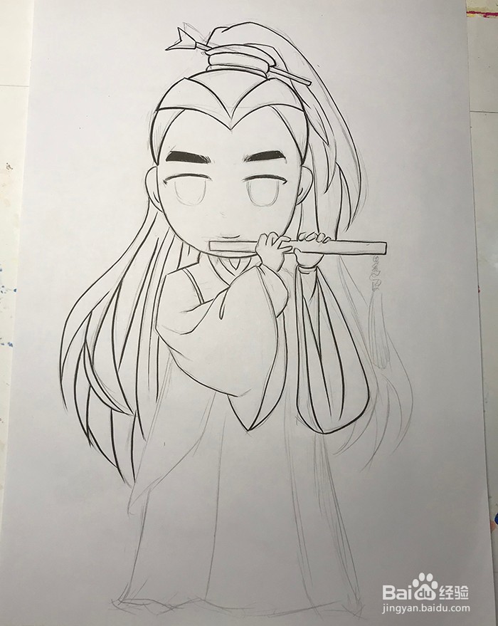 偶像朱一龙怎么画